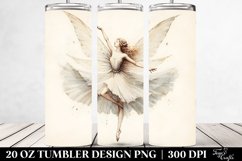 Washed Watercolor Dancing Fairy | 20 oz Tumbler Product Image 2