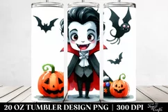 Funny Halloween Clipart Vampire | 20 oz Tumbler Product Image 2