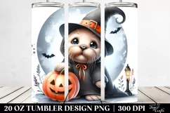 Cute Baby Walrus Halloween 20 Oz Tumbler Product Image 2