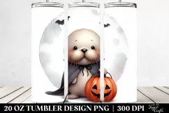 Cute Baby Walrus Halloween 20 Oz Tumbler Product Image 2