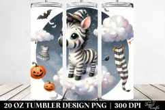 Cute Baby Zebra Halloween 20 Oz Tumbler Product Image 2