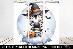 Cute Baby Zebra Halloween 20 Oz Tumbler Product Image 2