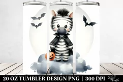 Cute Baby Zebra Halloween 20 Oz Tumbler Product Image 2