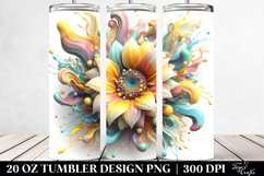 Glossy Sunflower Tumbler Design Product Image 2