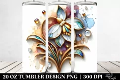 Shiny Snowdrop Stained for 20 oz Tumbler Product Image 2
