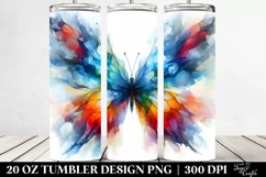Vibrant Butterfly with Ice Body | 20 Oz Tumbler Product Image 2