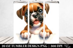 Crazy Baby Boxer Watercolor for 20 oz Tumbler Product Image 2