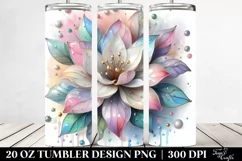 Pastel Gardenia in Material 20 Oz Tumbler Product Image 2