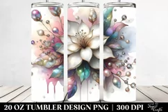 Pastel Gardenia in Material 20 Oz Tumbler Product Image 2