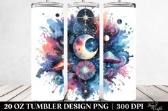 Vibrant Magical Mushroom, Transparent 20 Oz Tumbler Product Image 2
