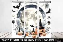 Funny Halloween Clipart Moon | 20 oz Tumbler Product Image 2