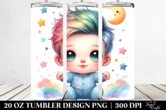 Smiling Cute, Colorful Baby | 20 Oz Tumbler Product Image 2