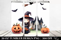 Simple Funny Halloween Witch 20 Oz Tumbler Product Image 2