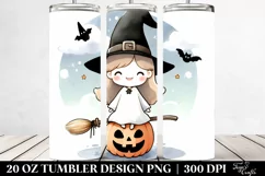 Simple Funny Halloween Witch 20 Oz Tumbler Product Image 2