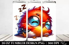 Colorful Enthusiastic, Crazy Cartoon | 20 Oz Tumbler Product Image 2