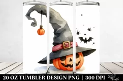 Simple Funny Halloween Hat 20 Oz Tumbler Product Image 2