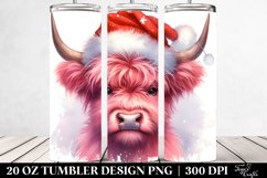 Cute Watercolor Highland Cow Clipart Product Image 2