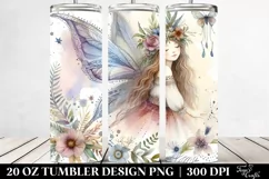 Washed Watercolor Boho Fairy | 20 oz Tumbler Product Image 2