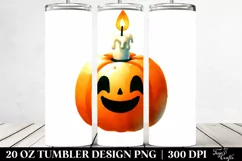 Simple Funny Halloween Candle Tumbler | 20 oz Tumbler Product Image 2