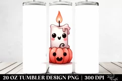 Simple Funny Halloween Candle Tumbler | 20 oz Tumbler Product Image 2