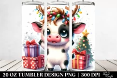 Enthusiastic Baby Cow 20 Oz Tumbler Product Image 2