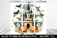 Simple Funny Halloween Castle 20 Oz Tumbler Product Image 2