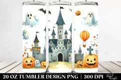Simple Funny Halloween Castle 20 Oz Tumbler Product Image 2