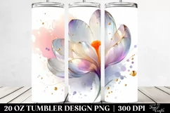 Abstract Shiny Crocus Tumbler | 20 oz Tumbler Product Image 2