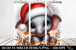 Cute Baby Elephant with Lights 20 Oz Tumbler Product Image 2
