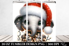 Cute Baby Elephant with Lights 20 Oz Tumbler Product Image 2