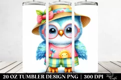 Colorful Baby Owl Summer | 20 Oz Tumbler Product Image 2