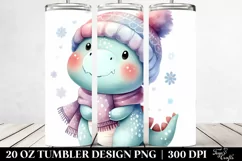 Cute Pastel Dinosaur, High-Res 20 Oz Tumbler Product Image 2
