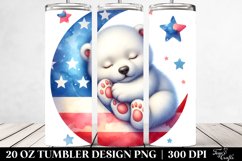 Colorful Baby Polar Bear Moon | 20 Oz Tumbler Product Image 2