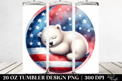 Colorful Baby Polar Bear Moon | 20 Oz Tumbler Product Image 2