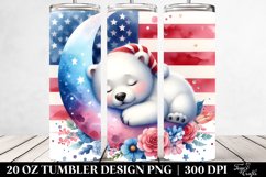 Colorful Baby Polar Bear Moon | 20 Oz Tumbler Product Image 2
