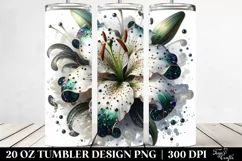 Marble Glossy Lily Splendor 20 oz Tumbler Product Image 2