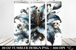 Marble Glossy Lily Splendor 20 oz Tumbler Product Image 2