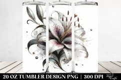 Marble Glossy Lily Splendor 20 oz Tumbler Product Image 2