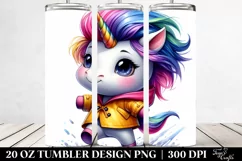 Cute Baby Unicorn Dancing | 20 oz Tumbler Product Image 2