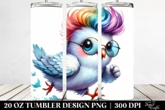 Cute Baby Dove Running 20 Oz Tumbler Product Image 2