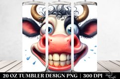 Funny Cow Smile | 20 Oz Tumbler Product Image 2