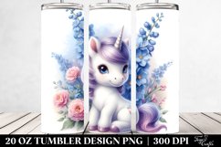 Colorful Baby Unicorn | 20 Oz Tumbler Product Image 2