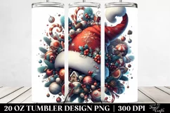 Santa Hat Digital Clipart 20 Oz Tumbler Product Image 2