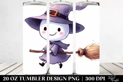 Simple Funny Haloween Clipart with Broomstick Product Image 2