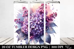 20 Oz Tumbler Sublimation | Glossy Lilac with Metallic Shine Product Image 2