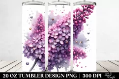 20 Oz Tumbler Sublimation | Glossy Lilac with Metallic Shine Product Image 2