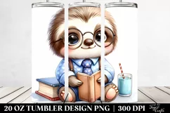 Baby Sloth Storybook Tumbler Design Product Image 2