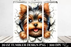 Colorful Yorkshire Terrier | 20 Oz Tumbler Product Image 2