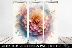 Abstract Pastel Glossy Marigold | 20 oz Tumbler Product Image 2