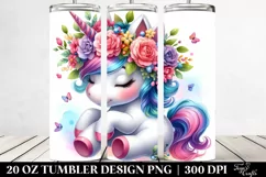 Playing Baby Unicorn, 20 oz Tumbler Product Image 2